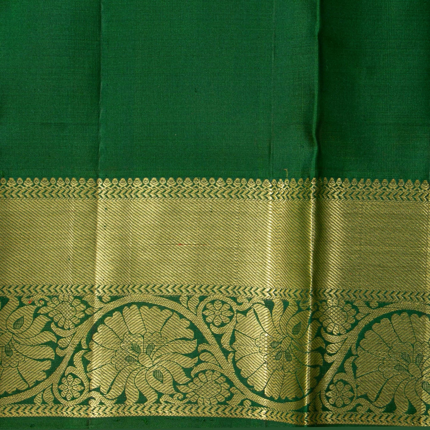 Green Kanchipuram Silk Saree For Festive Wear PV NYC 1831