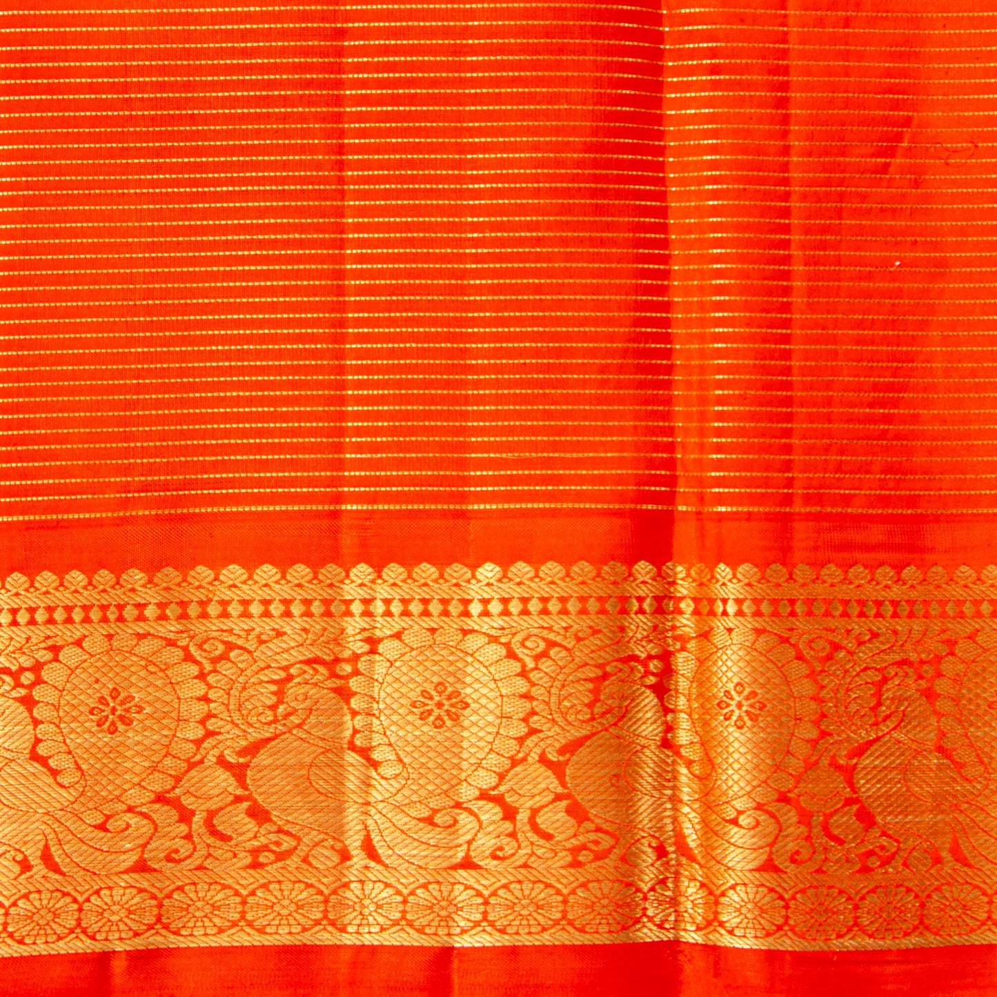 Green And Red Kanchipuram Silk Saree Vaira Oosi For Wedding Wear PV NYC 1798