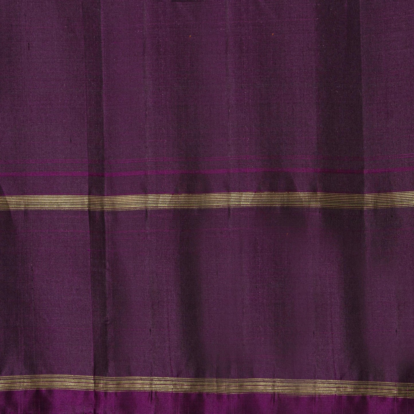 Brown And Purple Kanchipuram Silk Saree For Festive Wear PV NYC 1863 - Silk Sari - Panjavarnam PV NYC 1863