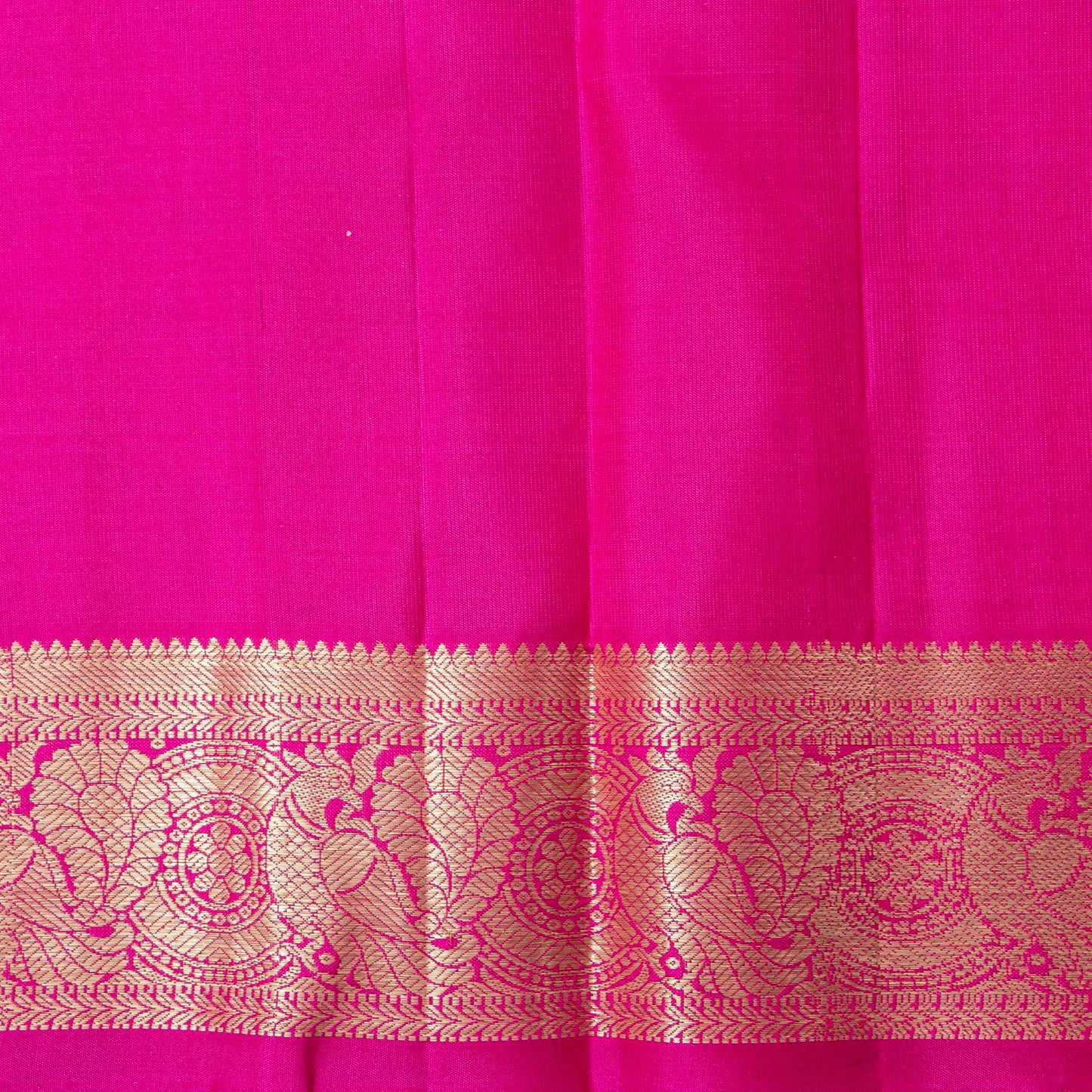 Green And Pink Kanchipuram Silk Saree For Festive Wear PV NYC 1864 - Silk Sari - Panjavarnam PV NYC 1864
