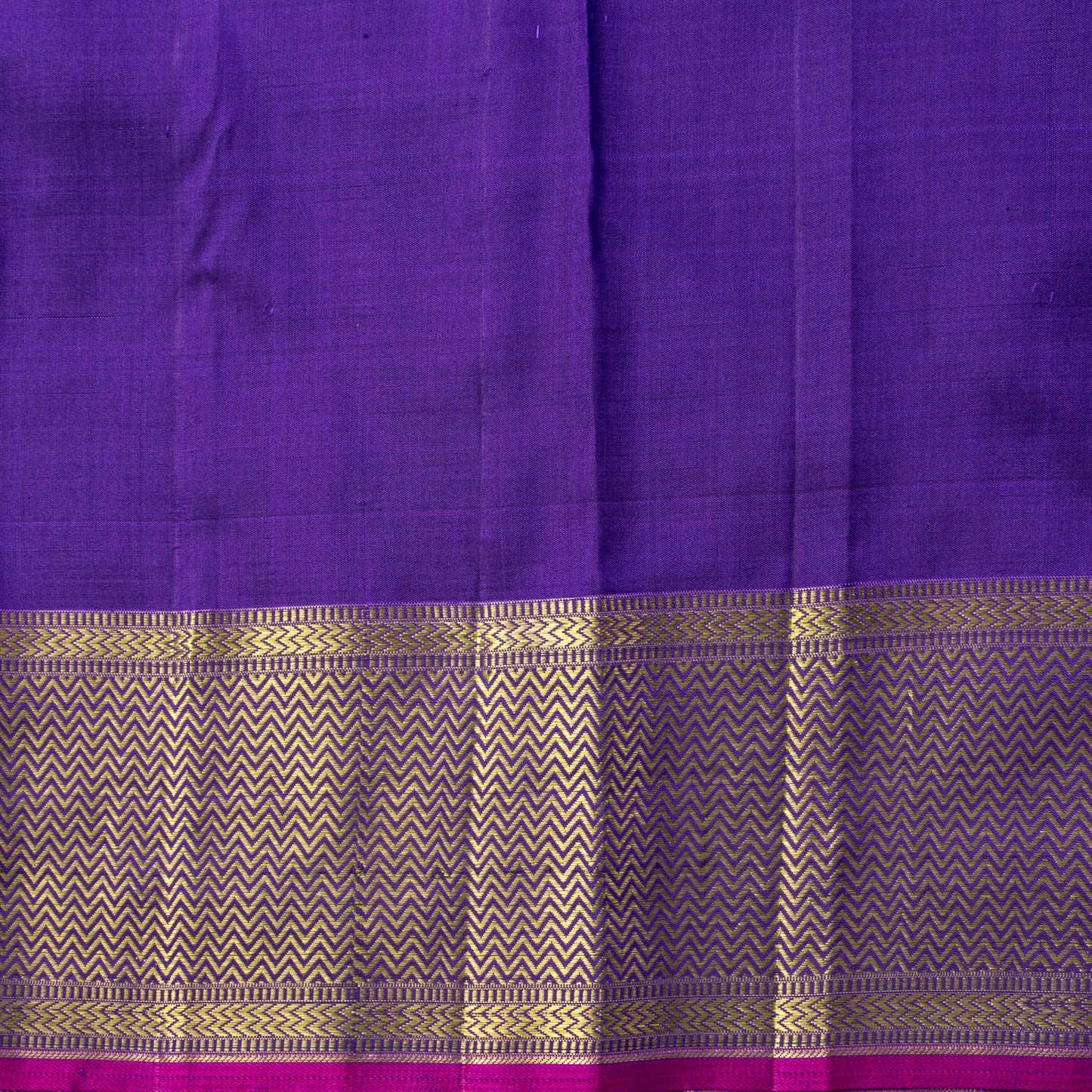 Violet Kanchipuram Silk Saree For Wedding Wear PV NYC 1766