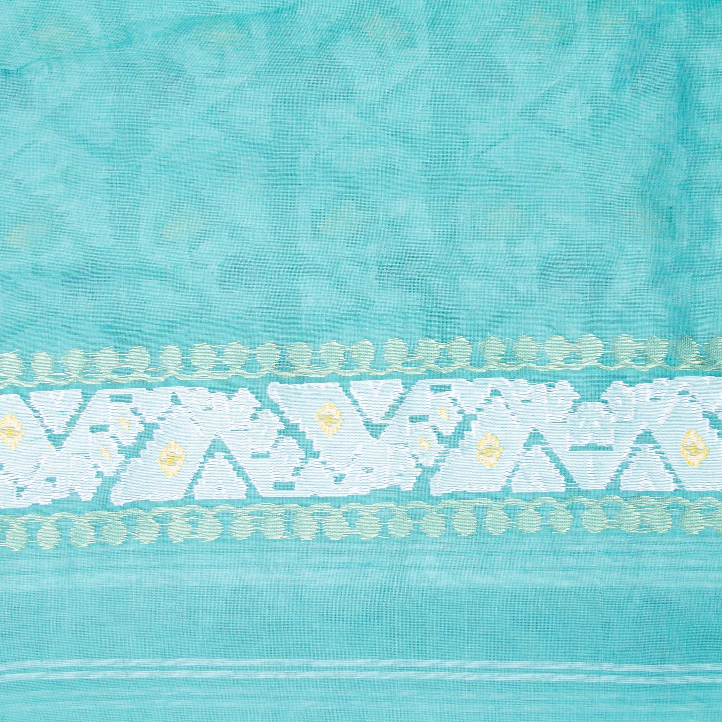 Blue Dhakai Jamdani Muslin Silk Saree For Party Wear PV MJ 151