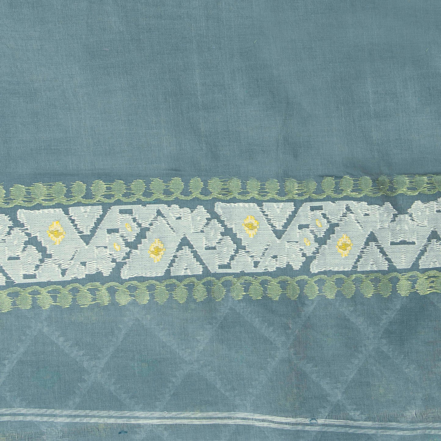 Grey Dhakai Jamdani Muslin Silk Saree For Party Wear PV MJ 149