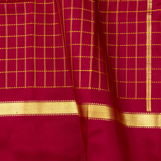 Maroon Kanchipuram Silk Saree For Festive Wear PV ABI 3329