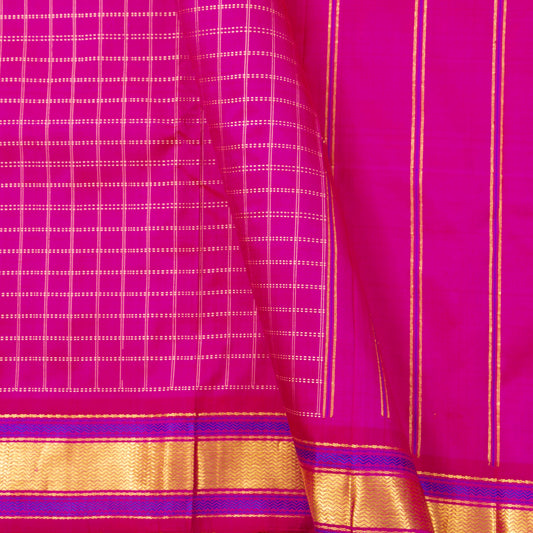Pink Kanchipuram Silk Saree For Festive Wear PV ABI 654