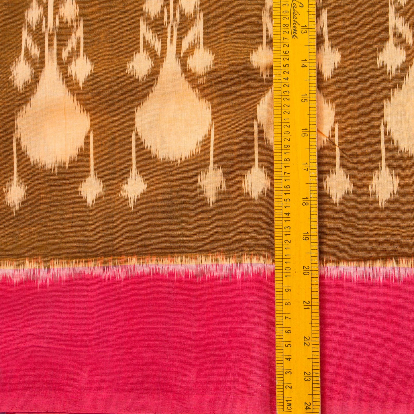 Brown AndPochampally Ikkat Cotton Saree For Office Wear PV SC 229