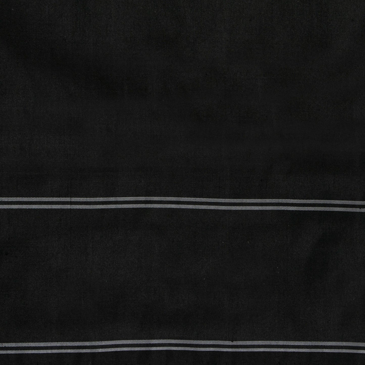 Black And White Double Ikkat Pochampally Silk Saree Without Zari For Office Wear PIK 376