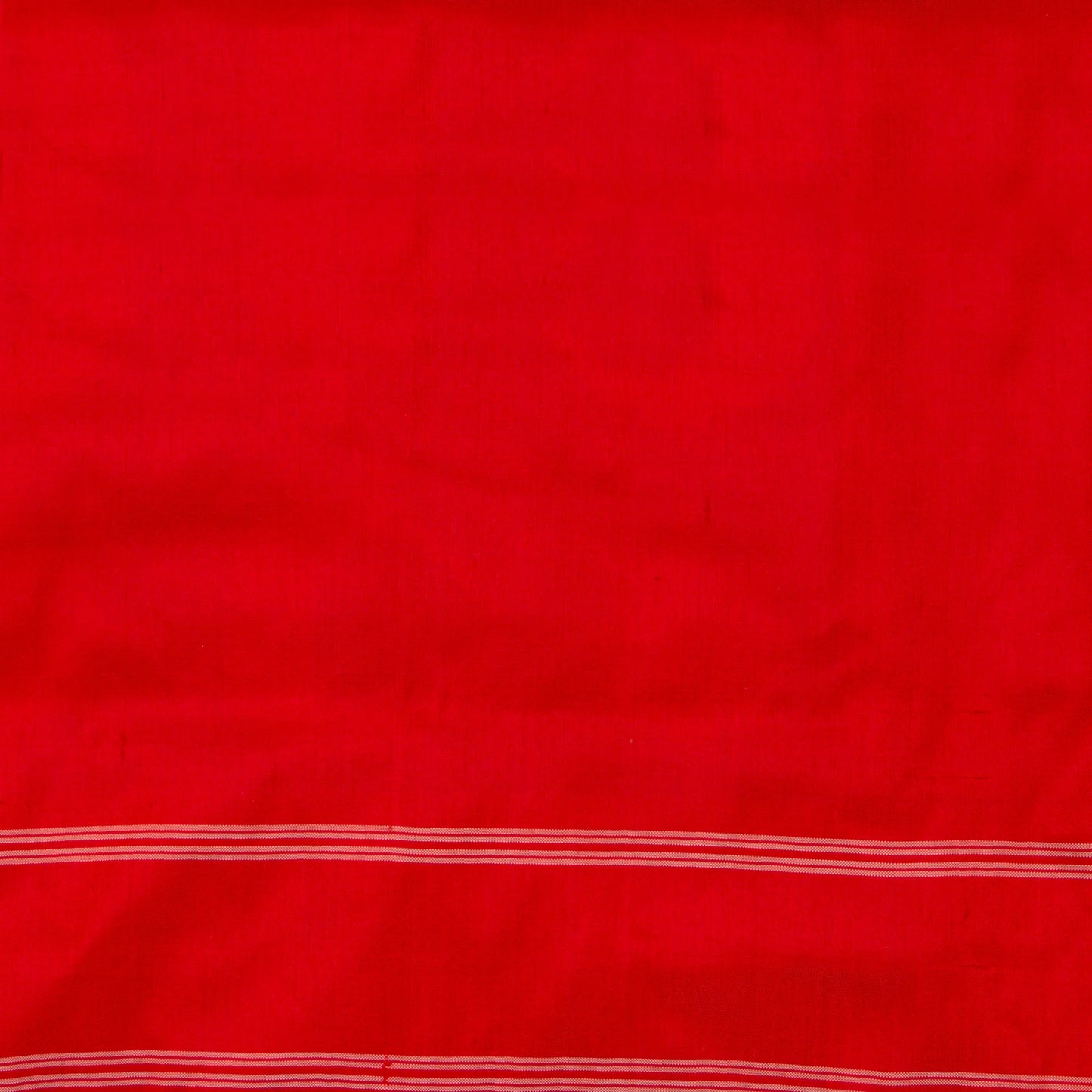 Black And Red Double Ikkat Pochampally Silk Saree Without Zari For Office Wear PIK 378