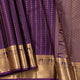 Purple Kanchipuram Silk Saree For Wedding Wear PV MEN 199