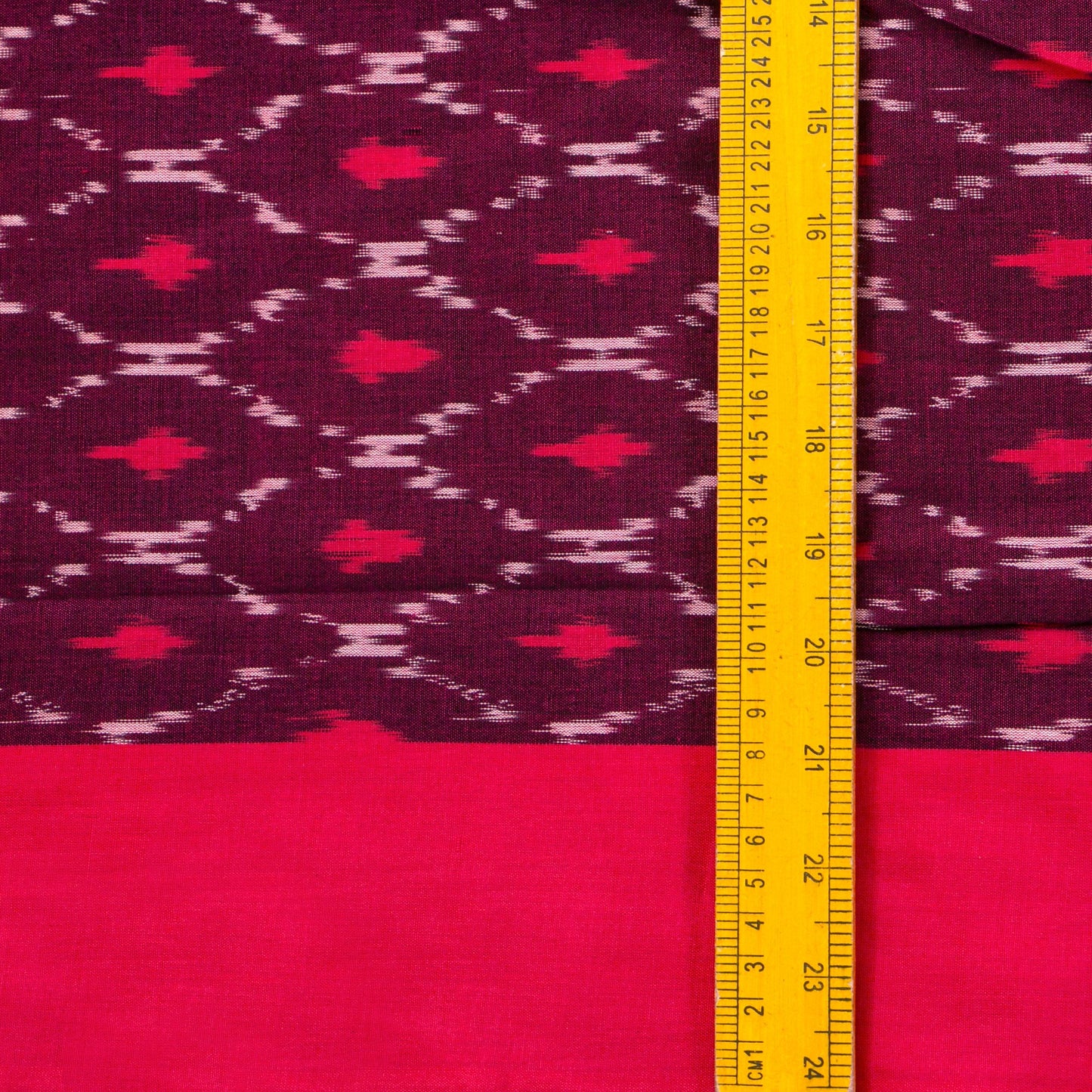 Maroon And Pink Pochampally Ikkat Cotton Saree For Office Wear PV SC 222