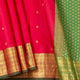 Pink And Green Kanchipuram Silk Saree For Wedding Wer PV MEN 195
