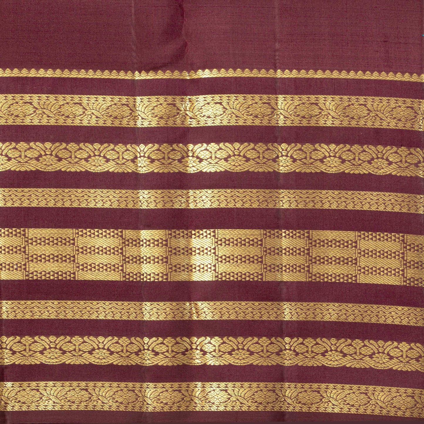 Magenta And Brown Kanchipuram Silk Saree For Festive Wear PV MEN 290