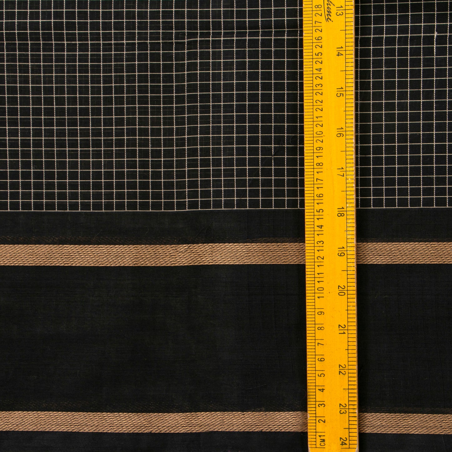 Black Kanchi Cotton Saree PV MM KC 120 - Cotton Saree - Panjavarnam PV MM KC 120