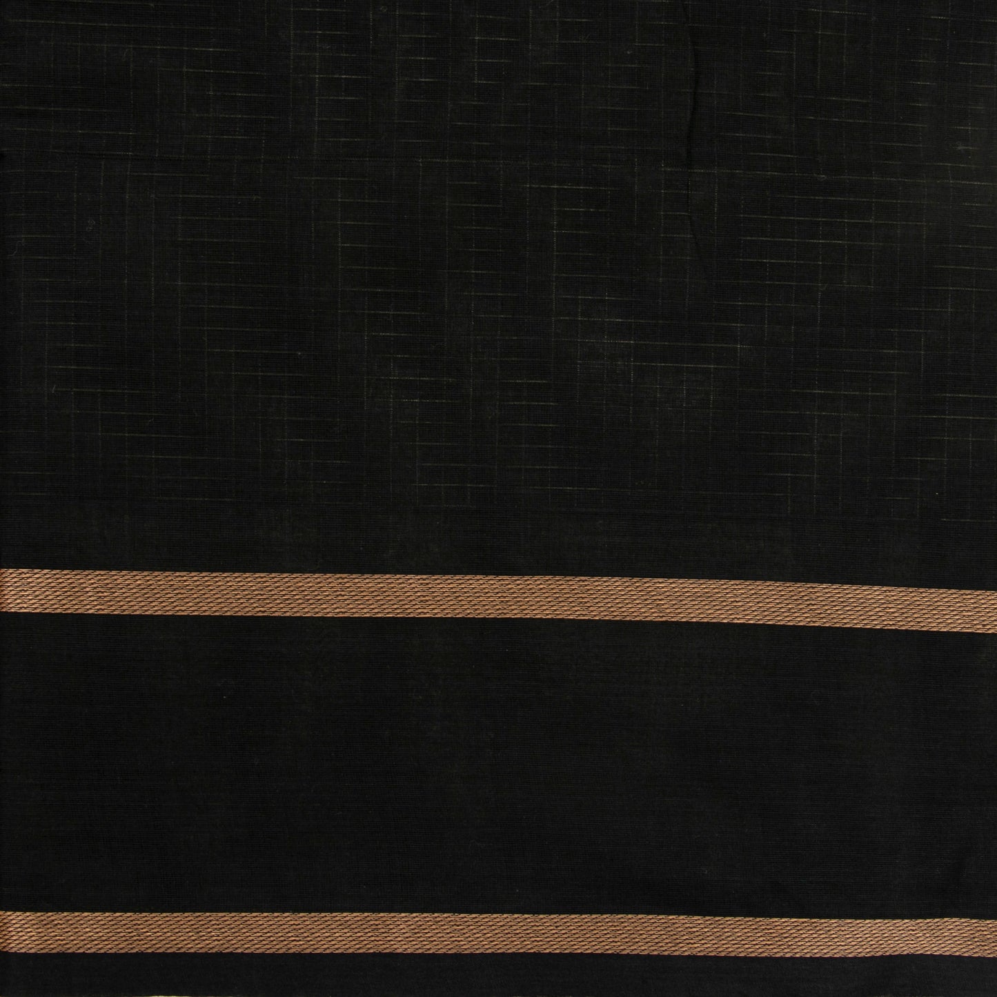 Black Kanchi Cotton Saree PV MM KC 120 - Cotton Saree - Panjavarnam PV MM KC 120