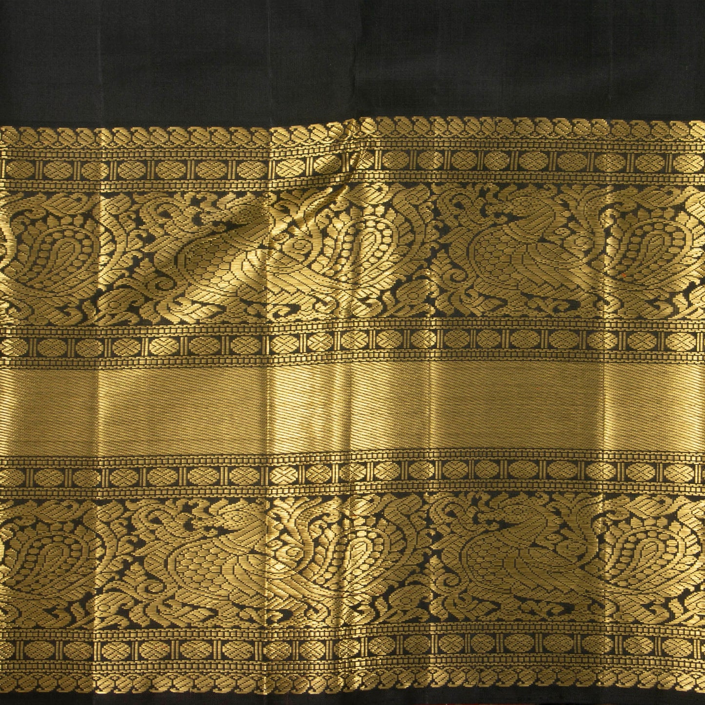 Black Kanchipuram Silk Saree Vanasingaram For Festive Wear PV NYC 1395 - Silk Sari - Panjavarnam PV NYC 1395