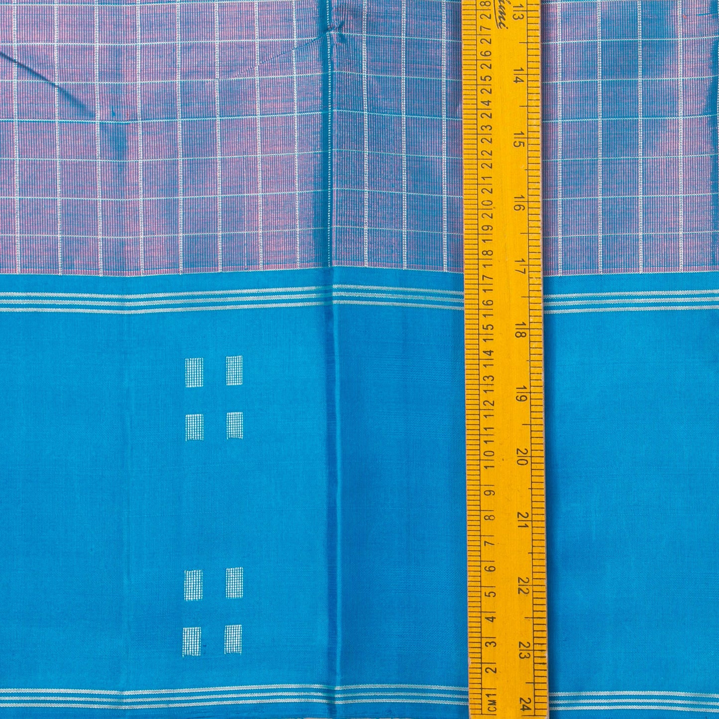 Blue And Magenta Dual Shade Kanchipuram Silk Saree For Wedding Wear PV NYC 1438 - - Panjavarnam PV NYC 1438