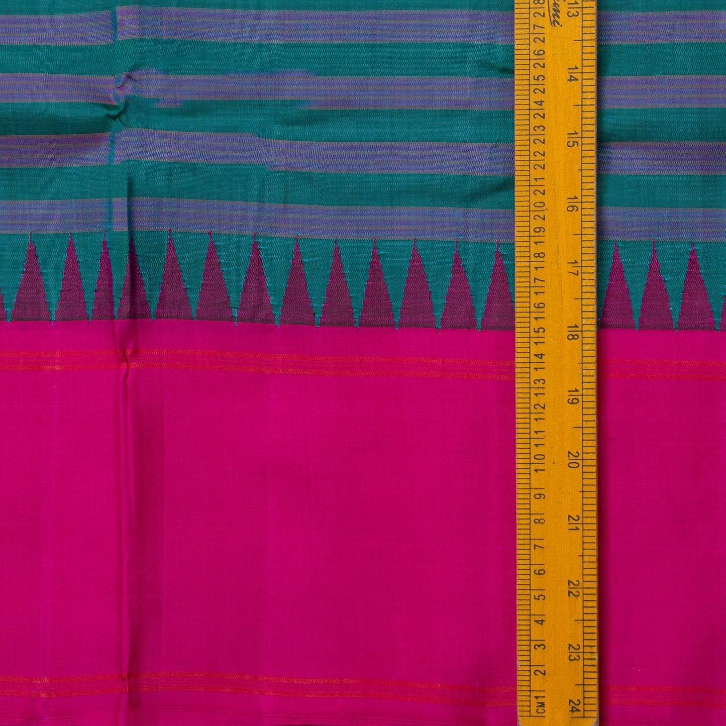 Blue And Pink Kanchipuram Silk Saree With No Zari For Office Wear PV RM NZ 480 - Silk Sari - Panjavarnam PV RM NZ 480
