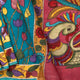 Blue Kalamkari Bangalore Silk Saree With Zari Border Handpainted Organic Dyes For Office Wear PKBS 573