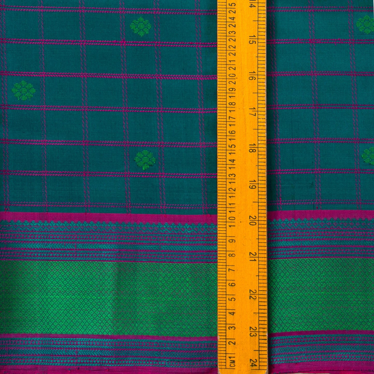 Blue Kanchipuram Silk Saree With No Zari For Office Wear PV RM NZ 465 - Silk Sari - Panjavarnam PV RM NZ 465