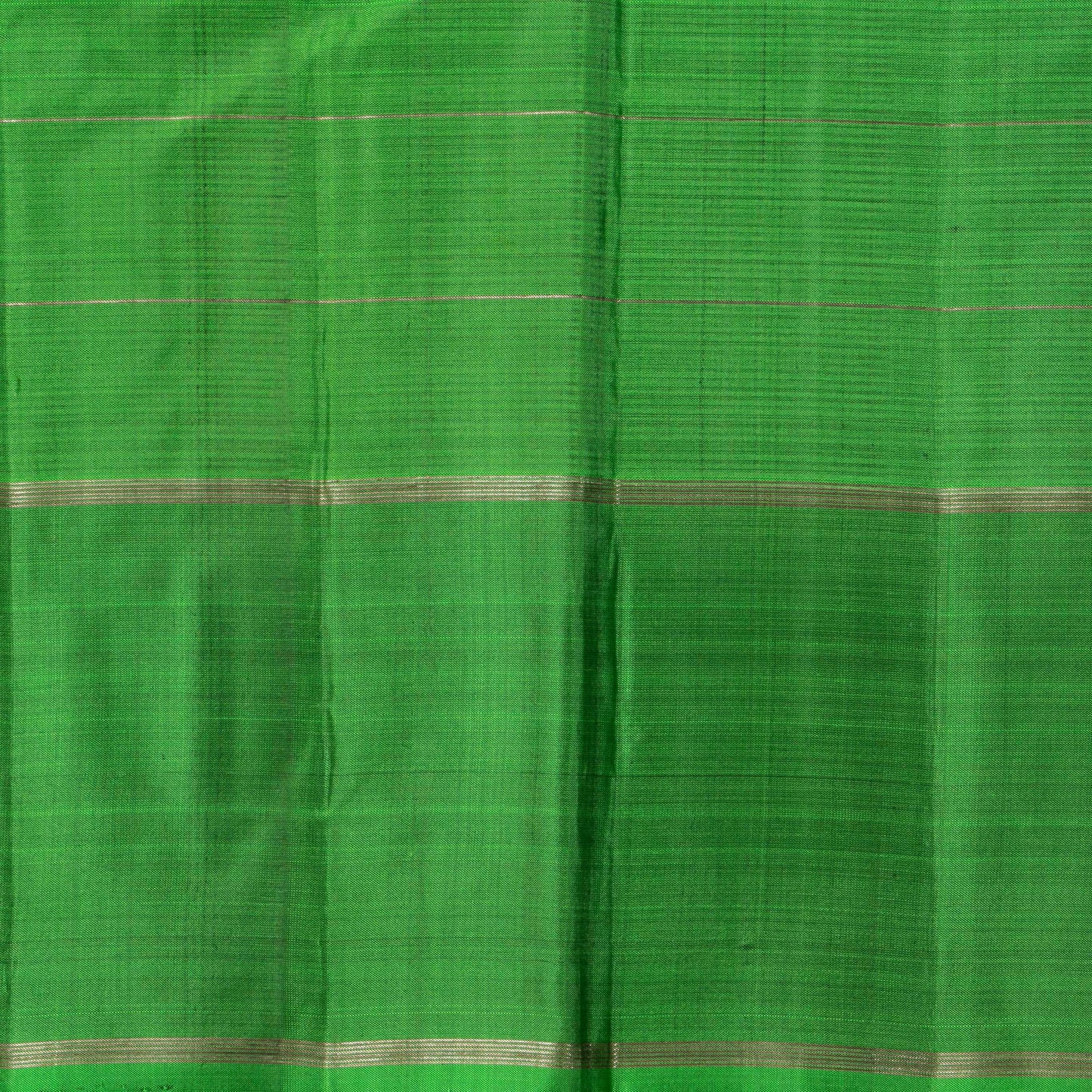 Brown And Green Light Weight Kanchipuram Silk Saree For Festive Wear PV 2043 - Silk Sari - Panjavarnam PV 2043