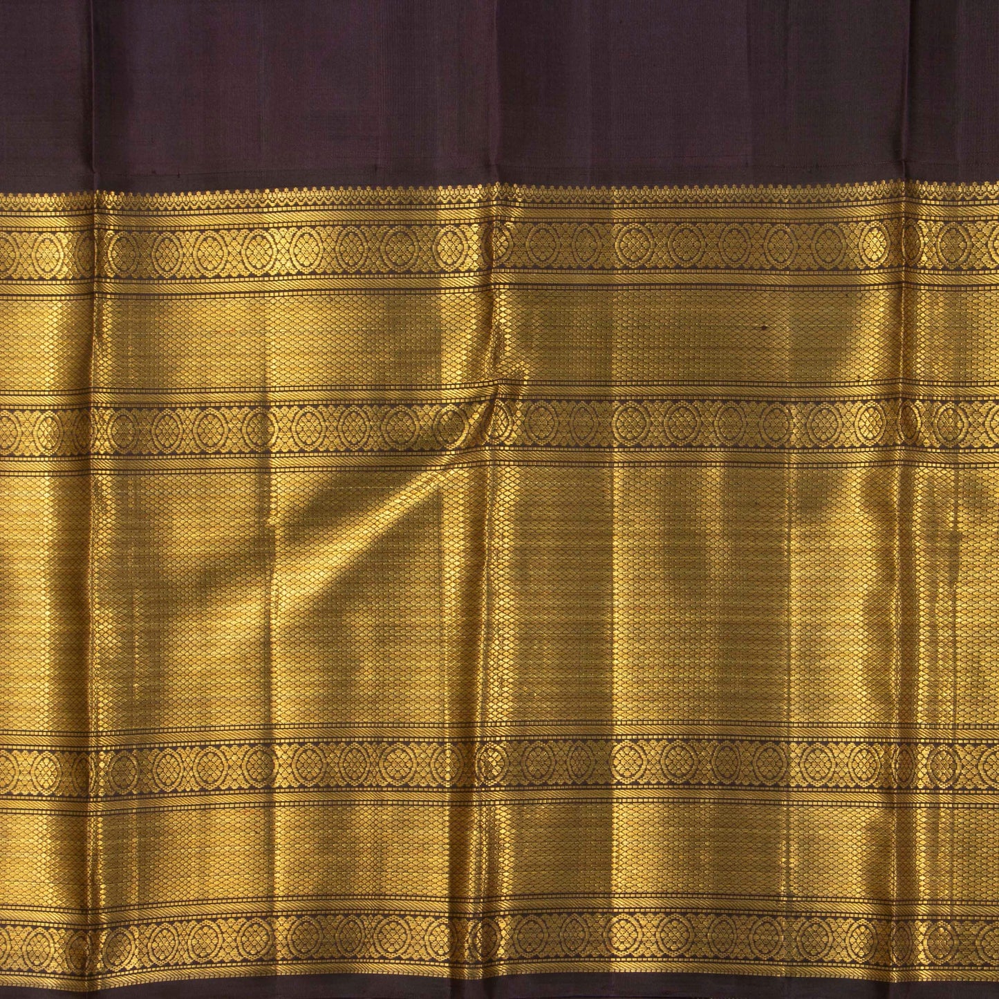 Green And Brown Kanchipuram Silk Saree For Wedding Wear PV NYC 1368 - Silk Sari - Panjavarnam PV NYC 1368