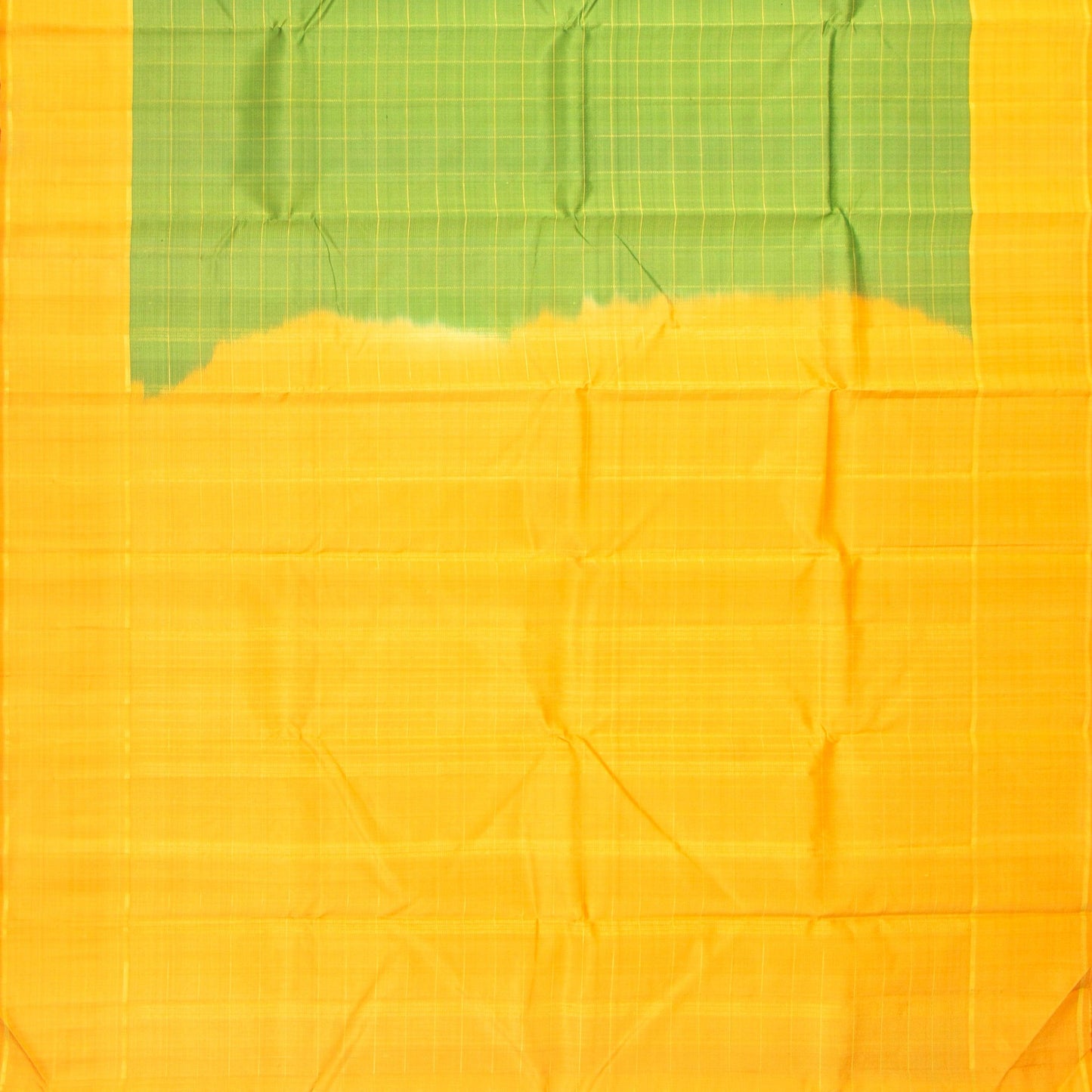 Green And Orange Kanchipuram Silk Saree For Wedding Wear PV NYC 1410 - Silk Sari - Panjavarnam PV NYC 1410