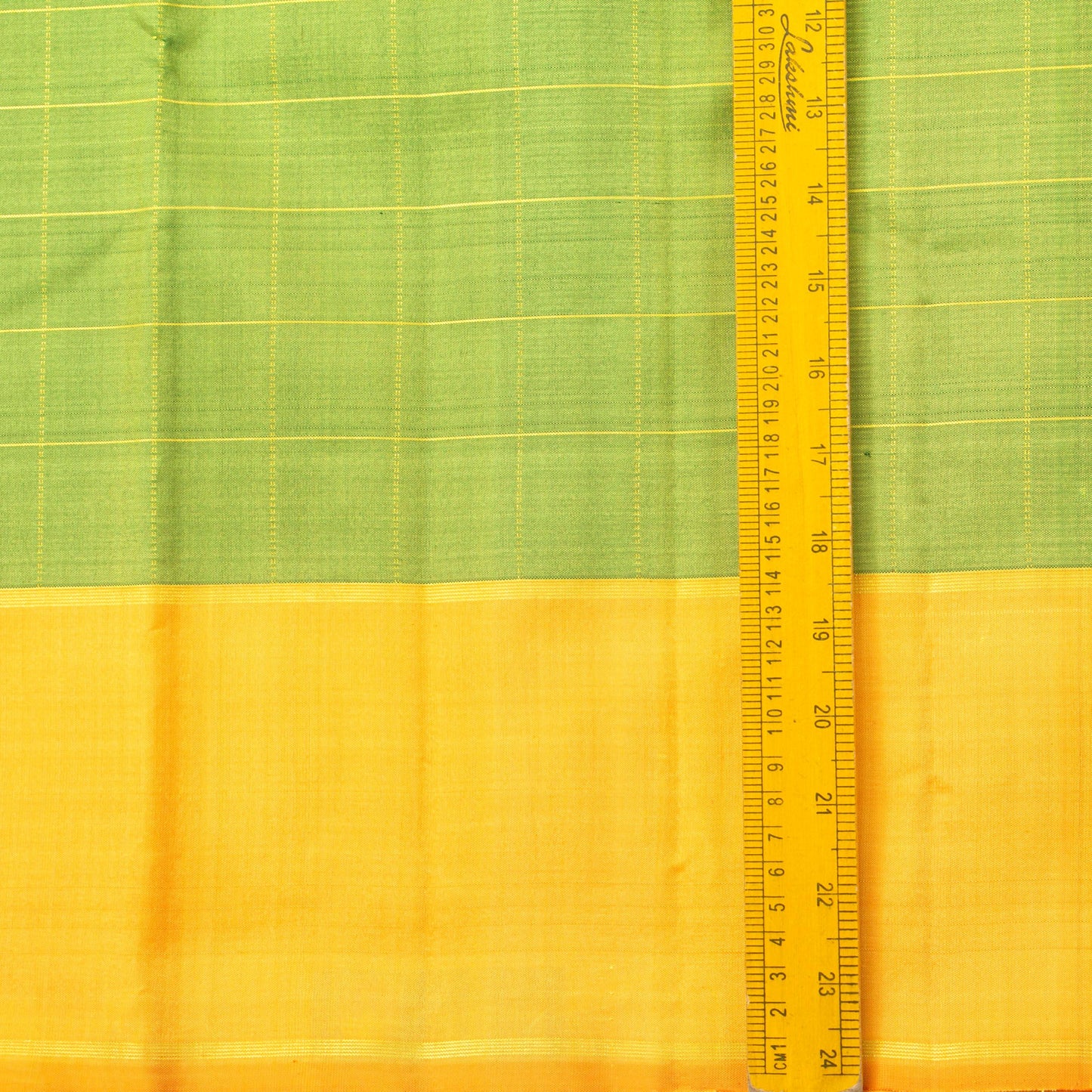 Green And Orange Kanchipuram Silk Saree For Wedding Wear PV NYC 1410 - Silk Sari - Panjavarnam PV NYC 1410