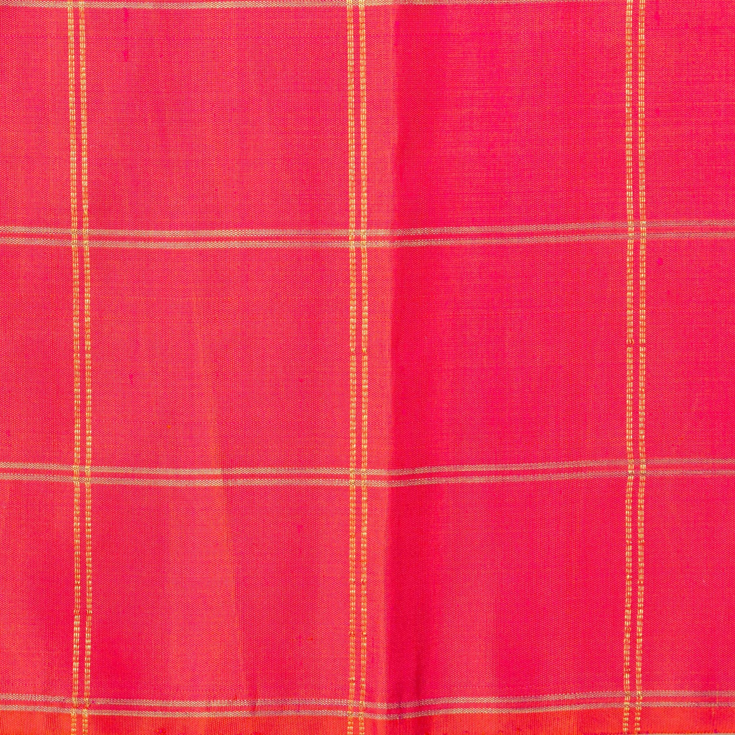 Green And Pink Borderless Kanchipuram Borderless Silk Saree For Festive Wear PV NYC 1508 - Silk Sari - Panjavarnam PV NYC 1508