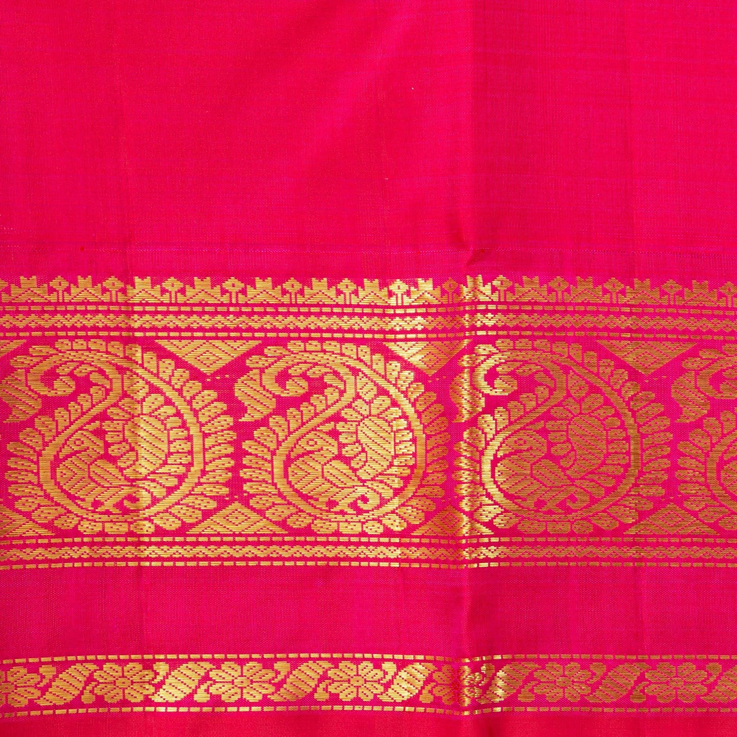 Green And Pink Kanchipuram Silk Saree For Festive Wear PV NYC 1316 - Silk Sari - Panjavarnam PV NYC 1316