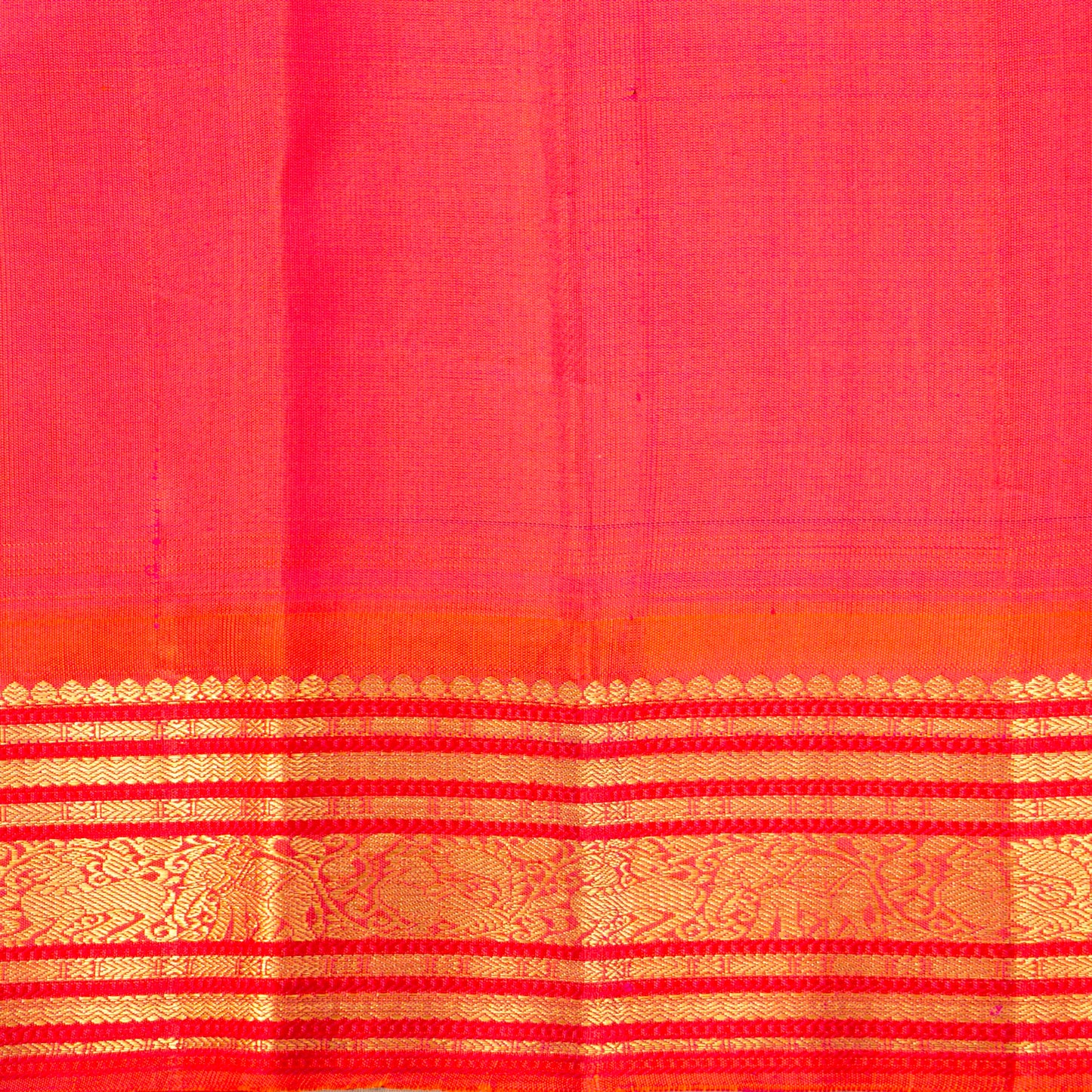 Green And Pink Kanchipuram Silk Saree For Festive Wear PV NYC 1447 - Silk Sari - Panjavarnam PV NYC 1447