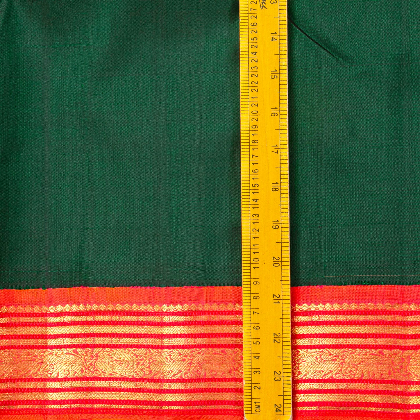Green And Pink Kanchipuram Silk Saree For Festive Wear PV NYC 1447 - Silk Sari - Panjavarnam PV NYC 1447
