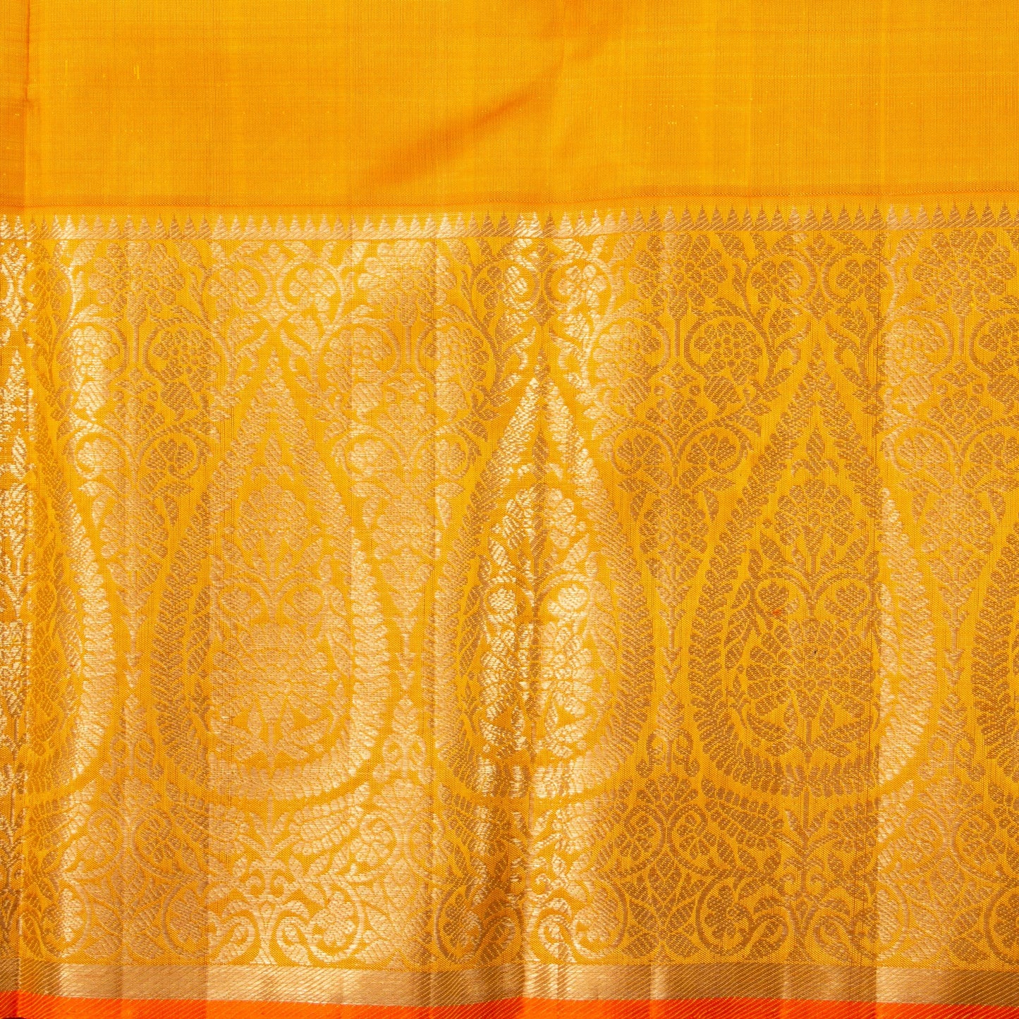 Green And Yellow Kanchipuram Silk Saree For Wedding Wear PV NYC 1389 - Silk Sari - Panjavarnam PV NYC 1389