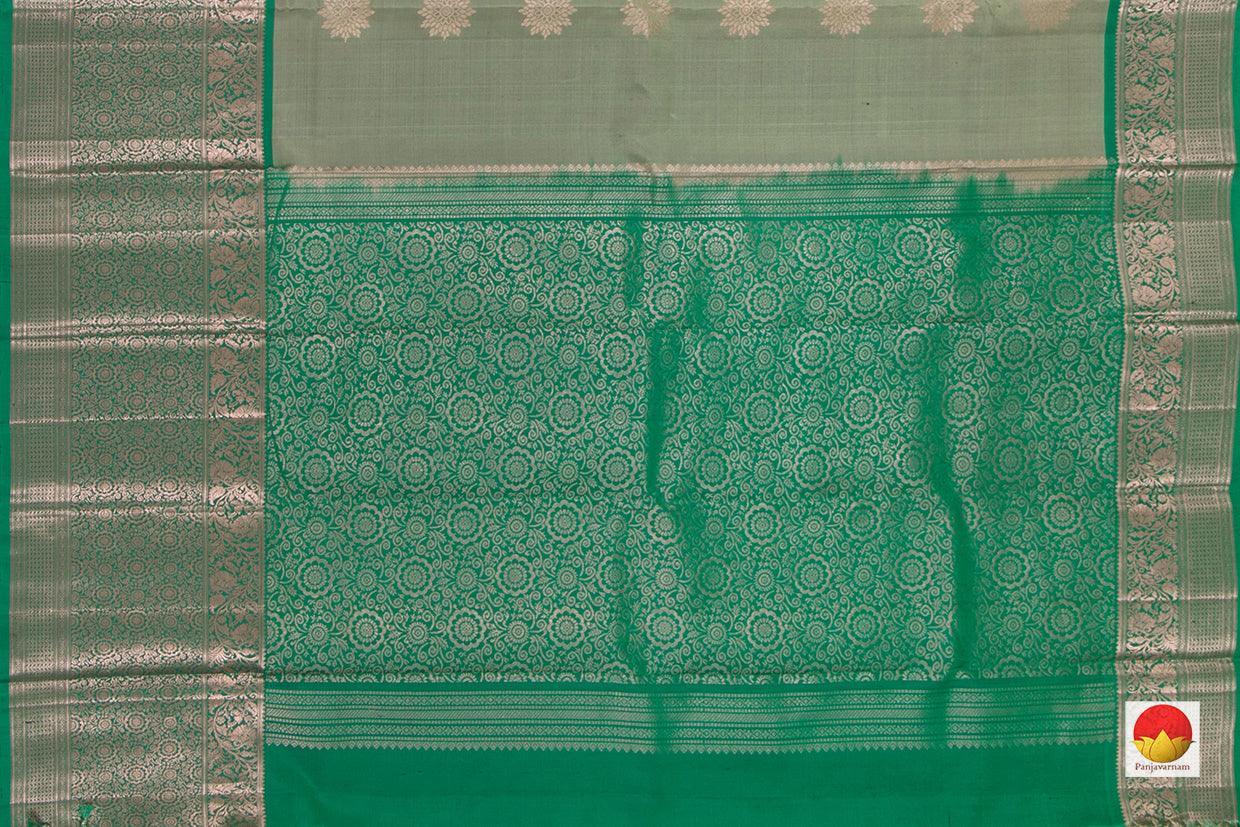 Green Handwoven Soft Silk Saree Pure Silk For Festive Wear PV KU 106 - Silk Sari - Panjavarnam PV KU 106