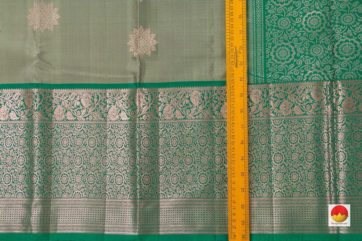 Green Handwoven Soft Silk Saree Pure Silk For Festive Wear PV KU 106 - Silk Sari - Panjavarnam PV KU 106