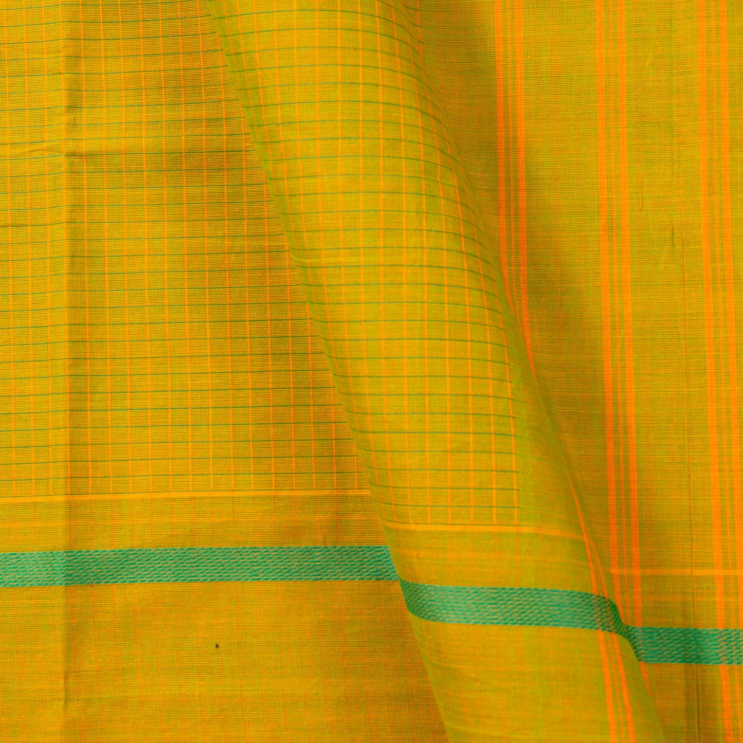 Green Kanchi Cotton Saree PV MM KC 108 - Cotton Saree - Panjavarnam PV MM KC 108
