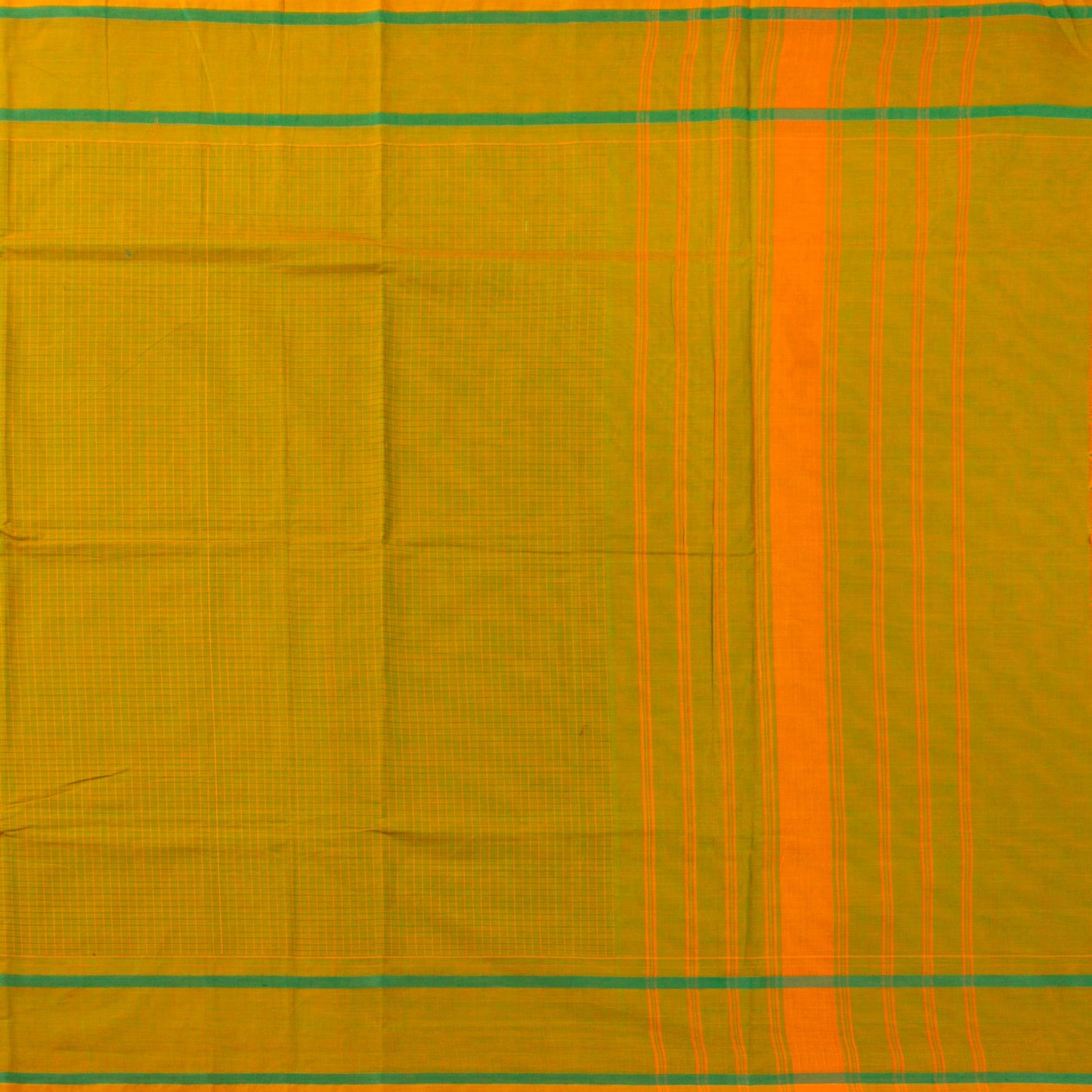 Green Kanchi Cotton Saree PV MM KC 108 - Cotton Saree - Panjavarnam PV MM KC 108