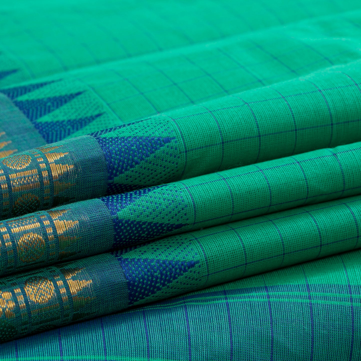 Green Kanchi Cotton Saree PV MM KC 272 - Cotton Saree - Panjavarnam PV MM KC 272