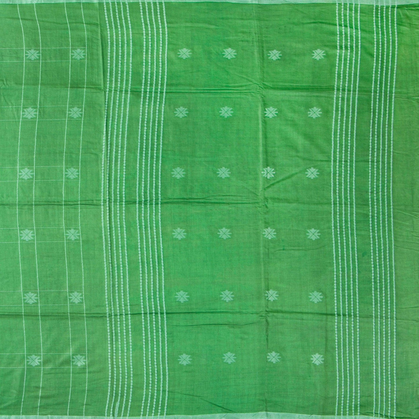 Green Tussar Silk Saree Handwoven PT 2083 - Tussar Silk - Panjavarnam PT 2083