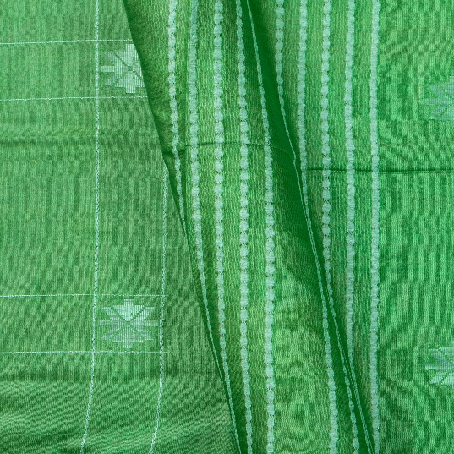 Green Tussar Silk Saree Handwoven PT 2083 - Tussar Silk - Panjavarnam PT 2083