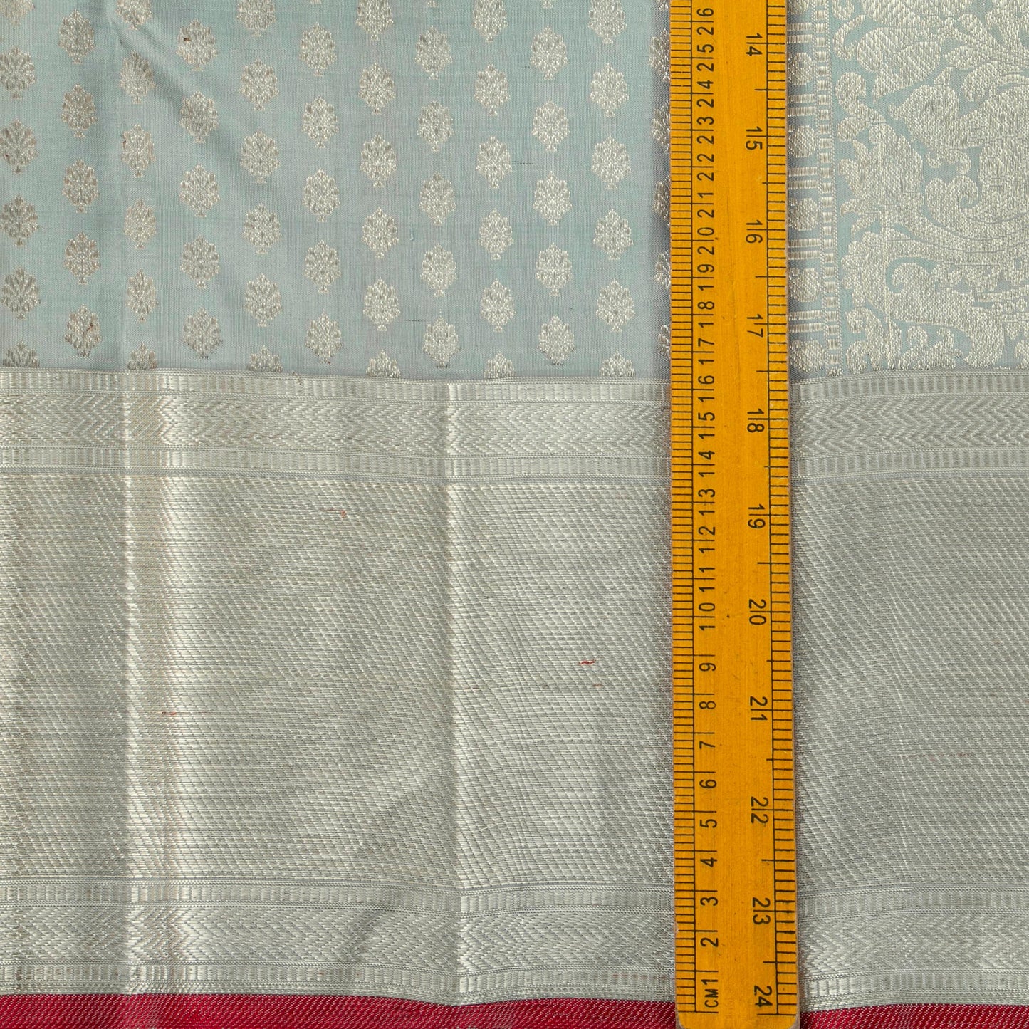 Grey Kanchipuram Silk Saree For Bridal Wear PV NYC 1313 - Silk Sari - Panjavarnam PV NYC 1313