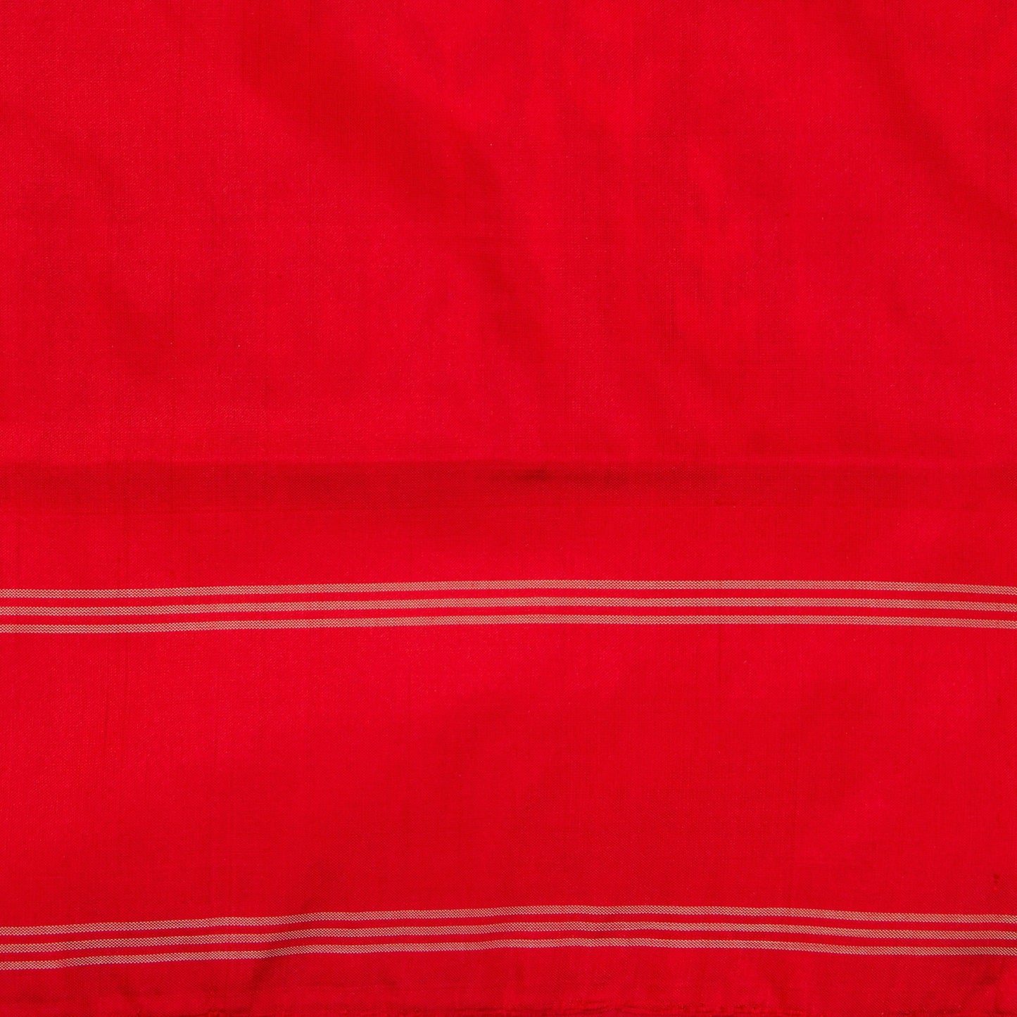 Grey Pochampally Silk Saree With Red Border Ikkat Handwoven Pure Silk For Office Wear PIK SIV 103 - Pochampally Silk - Panjavarnam PIK SIV 103