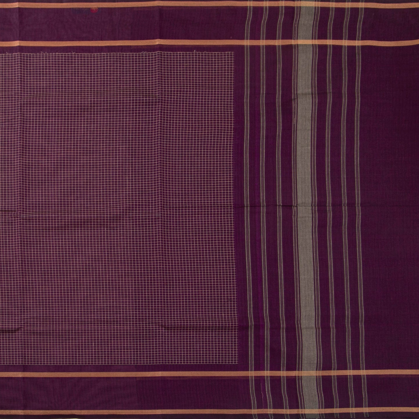 Magenta Kanchi Cotton Saree PV MM KC 116 - Cotton Saree - Panjavarnam PV MM KC 116