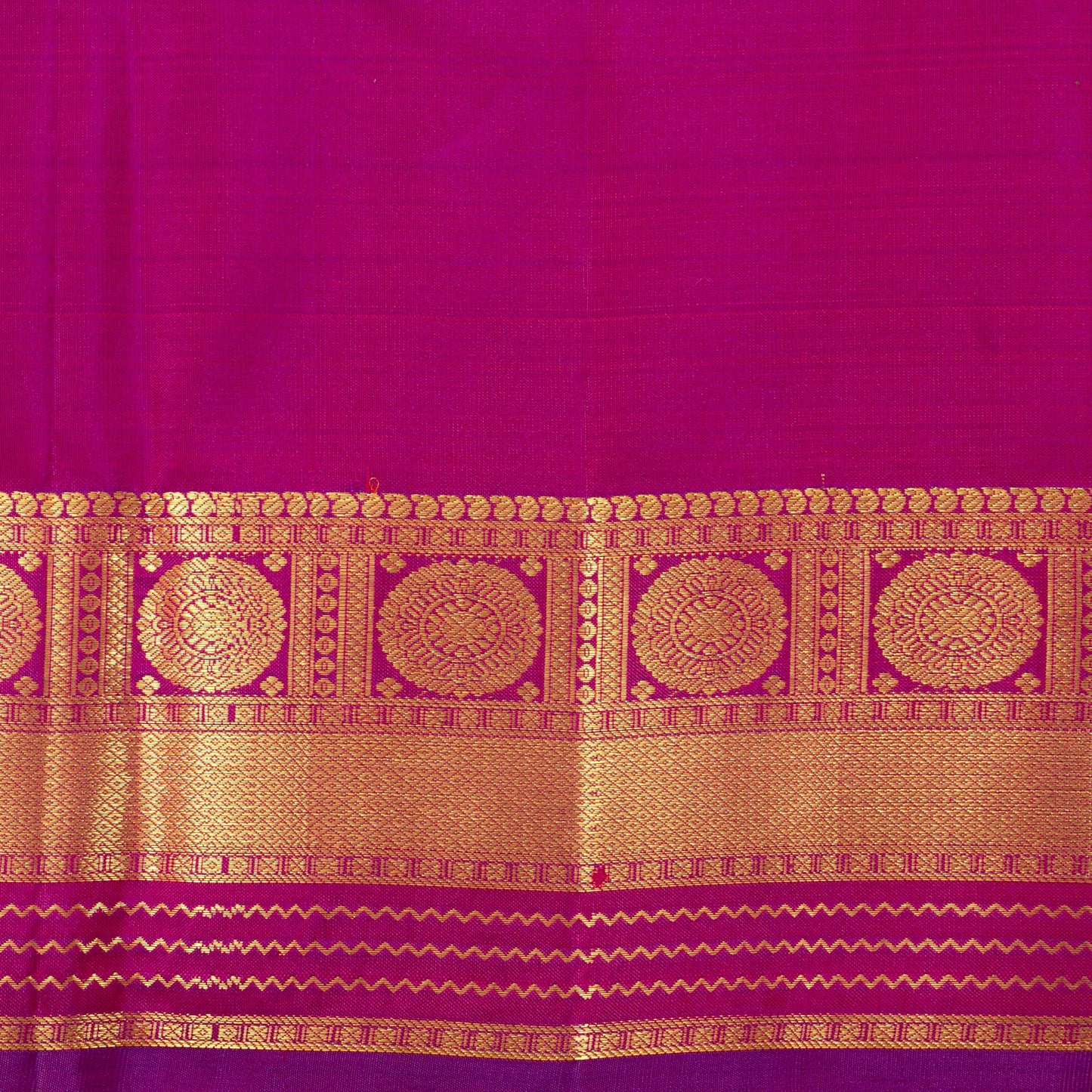 Manthulir Green And Pink Kanchipuram Silk Saree For Festive Wear PV NYC 1335 - Silk Sari - Panjavarnam PV NYC 1335