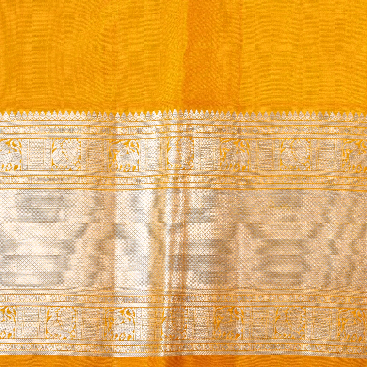 Mayil Kazhuthu Blue And Yellow Kanchipuram Silk Saree For Wedding Wear PV NYC 1527 - Silk Sari - Panjavarnam PV NYC 1527