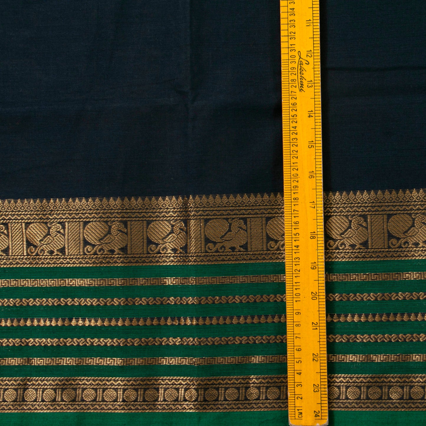 Navy Blue Kanchi Cotton Saree PV MM KC 107 - Cotton Saree - Panjavarnam PV MM KC 107