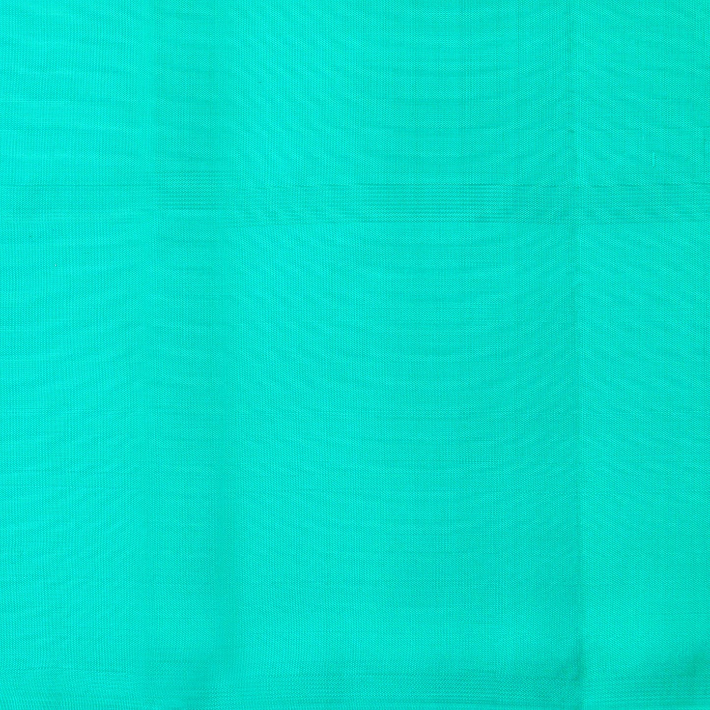 Orange And Cyan Kanchipuram Silk Saree Borderless With Silver Zari For Wedding Wear PV NYC 1448 - - Panjavarnam PV NYC 1448