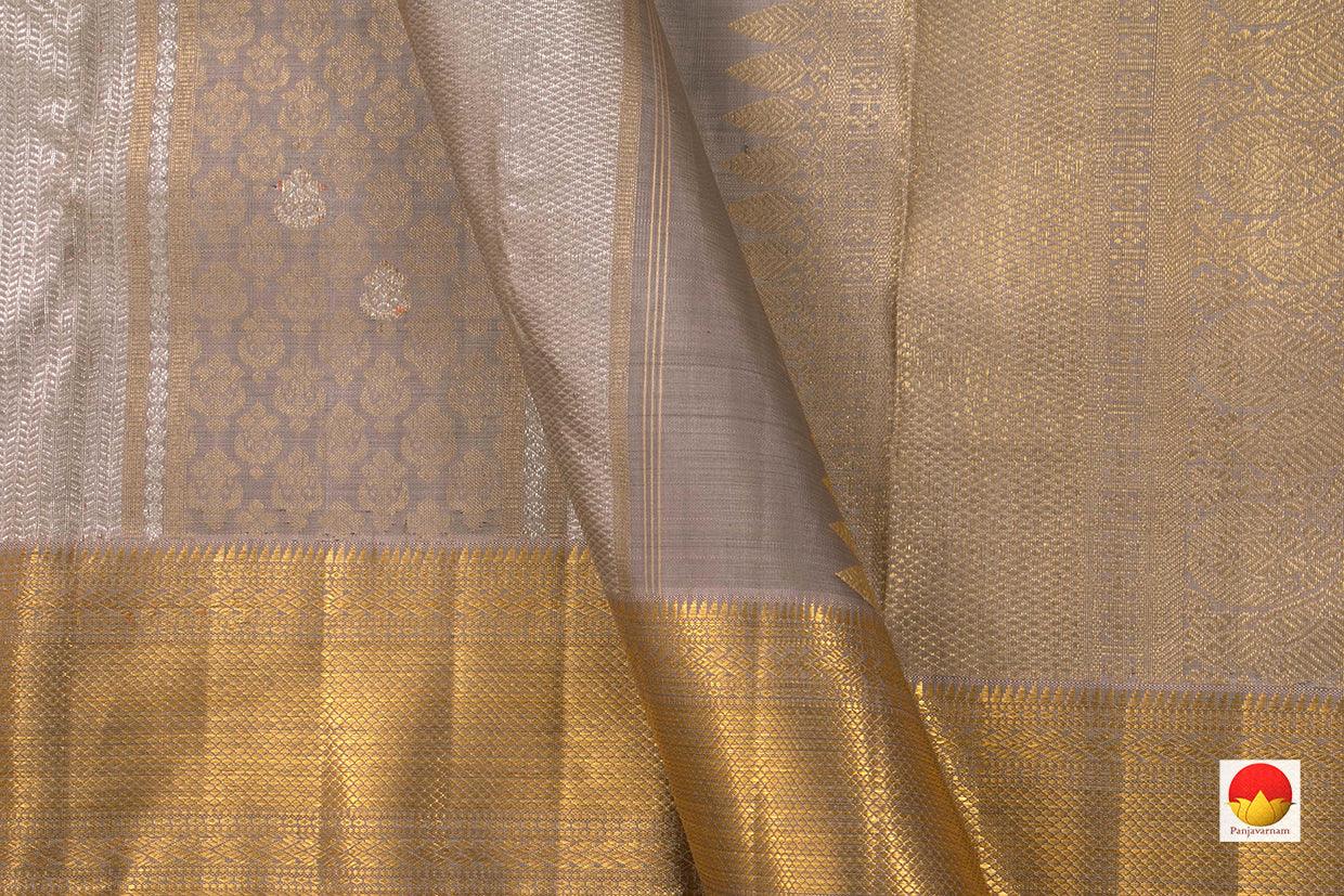 Pastel Mauve Kanchipuram Silk Saree Handwoven Pure Silk Pure Zari For Wedding Wear PV NYC 786 - Silk Sari - Panjavarnam