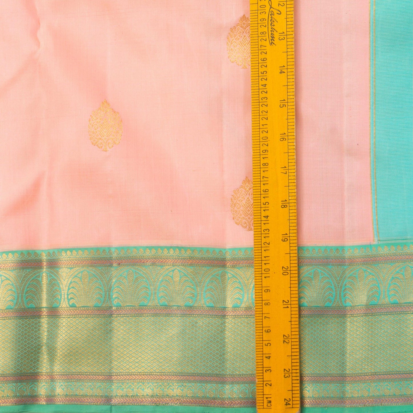 Pastel Pink And Aqua Blue Kanchipuram Silk Saree For Wedding Wear PV NYC 1435 - Silk Sari - Panjavarnam PV NYC 1435