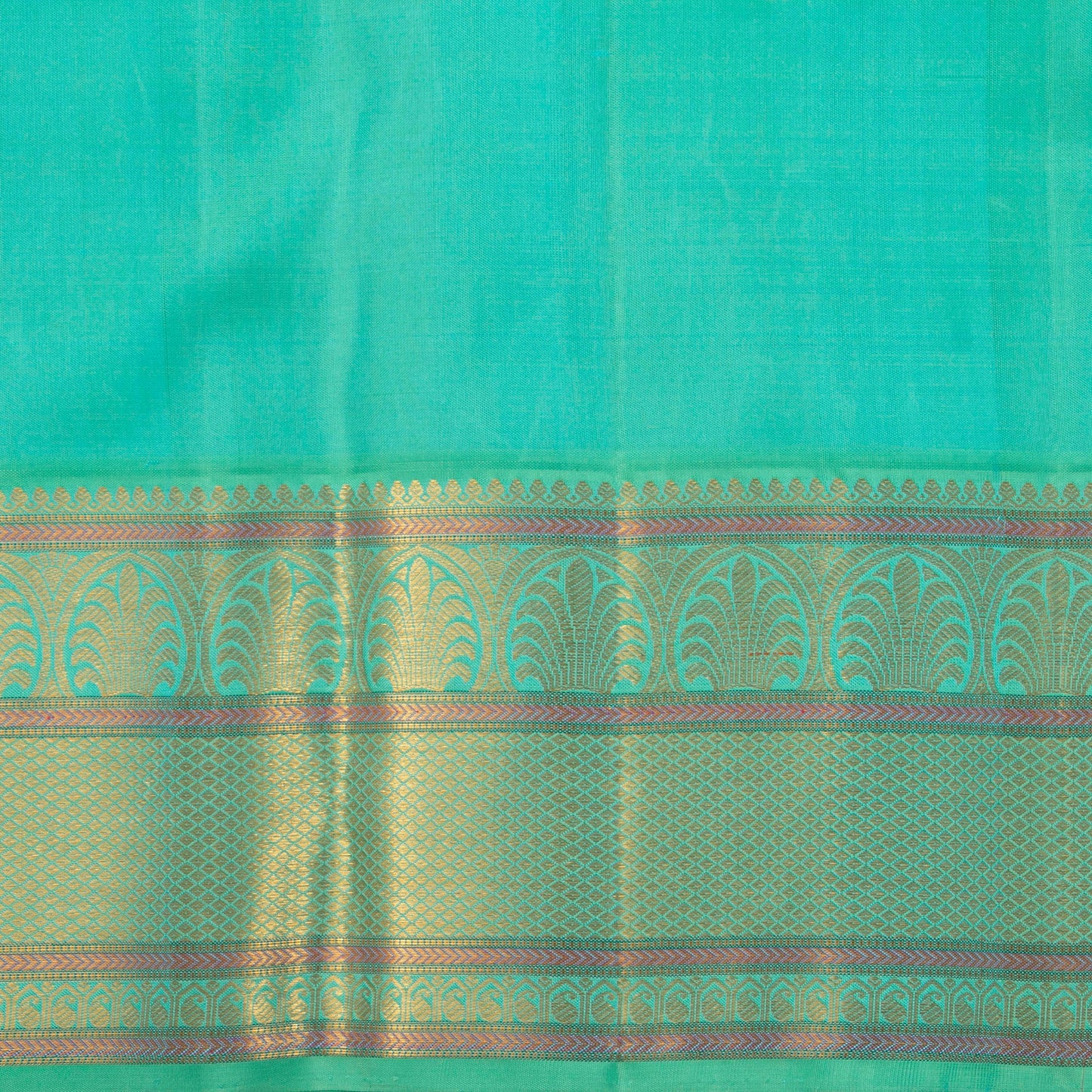Pastel Pink And Aqua Blue Kanchipuram Silk Saree For Wedding Wear PV NYC 1435 - Silk Sari - Panjavarnam PV NYC 1435