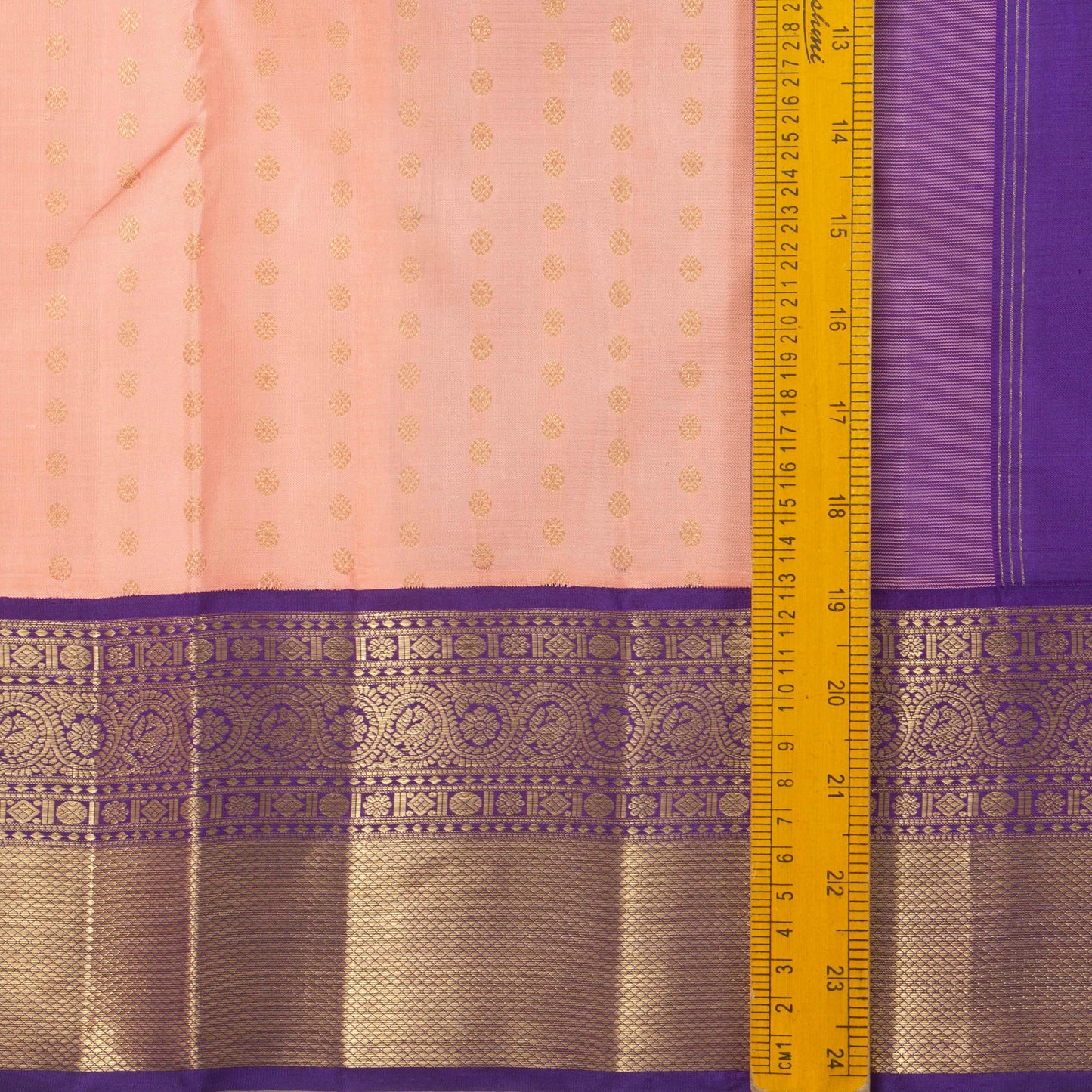 pastel Pink And Violet Kanchipuram Silk Saree For Wedding Wear PV NYC 1367 - Silk Sari - Panjavarnam PV NYC 1367